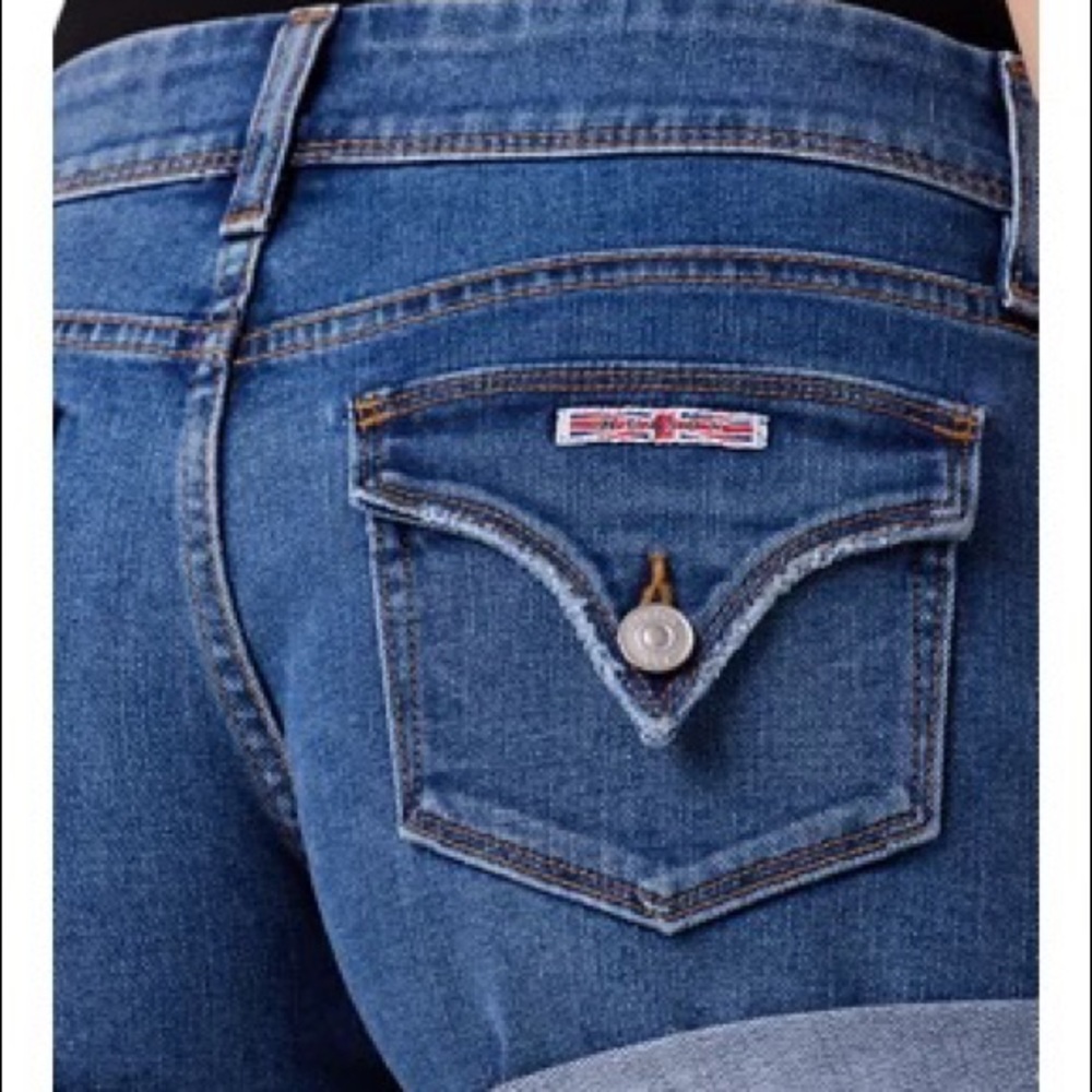 HUDSON Women's Croxley Mid Rise, Cuffed, Jean Short - Picture 3 of 7